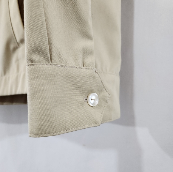 LNWOT MR CALIFORNIA Khaki Cotton Blend Eisenhower Light Jacket Handmade USA sz S - Picture 8 of 8